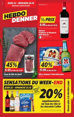 Vorschau des Merkblatts Denner aktionen FR vom Shop Denner gültig von 22.10.2026 bis 28.10.2026