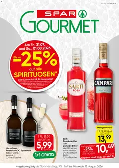 Vorschau der Angebote: SPAR Gourmet SPAR Gourmet Flugblatt gültig ab 30.07.2026