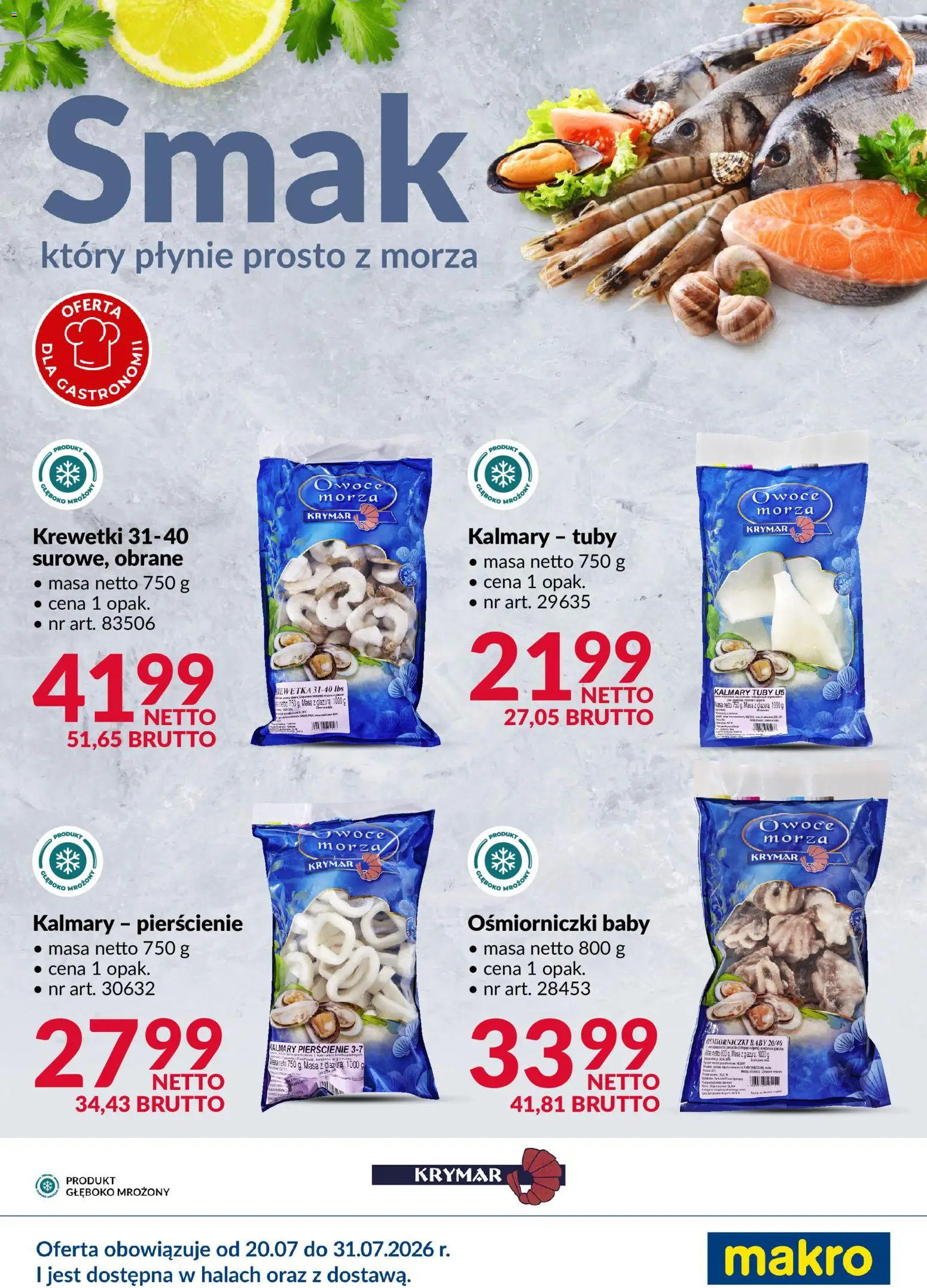 Pogląd gazetki "Makro gazetka - Krymar" ze sklepu Makro ważnej od 20.07.2026