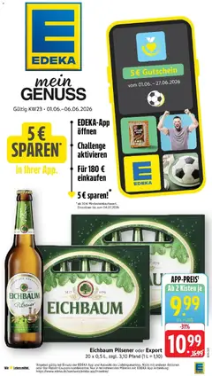 Vorschau von dem Prospekt des Geschäftes Edeka, gültig ab dem 01.06.2026