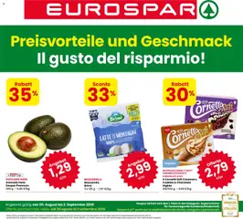 Anteprima dell'opuscolo Eurospar volantino Laives dal negozio Eurospar valido da 20/08/2026