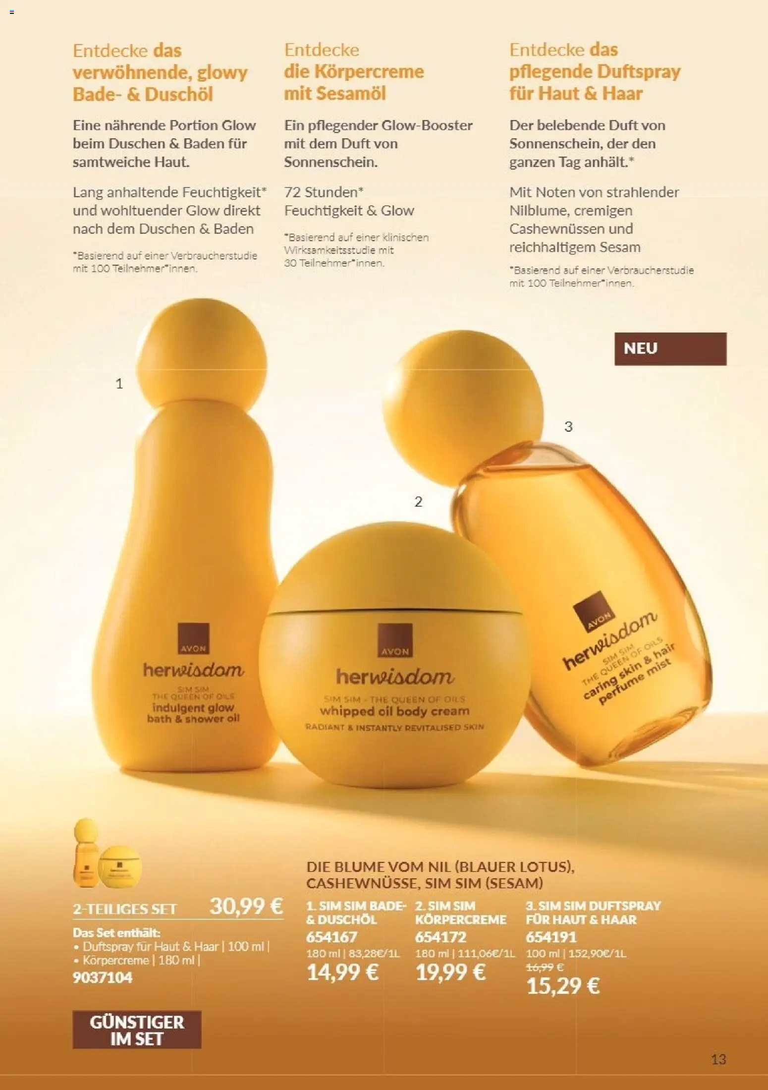 Vorschau von dem Prospekt des Geschäftes Avon, gültig ab dem 01.10.2026 - Duft, Duschöl, Body Cream, Körpercreme