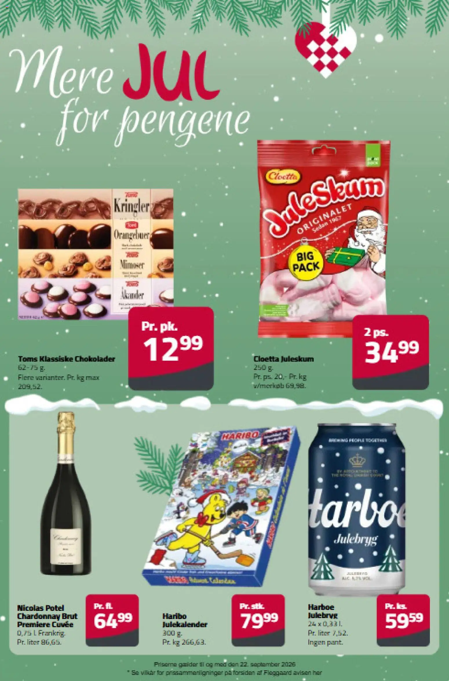 Eksempel på tilbudsavis Fleggaard - Mere jul for pengene fra butik Fleggaard gyldig fra 02/09/2026