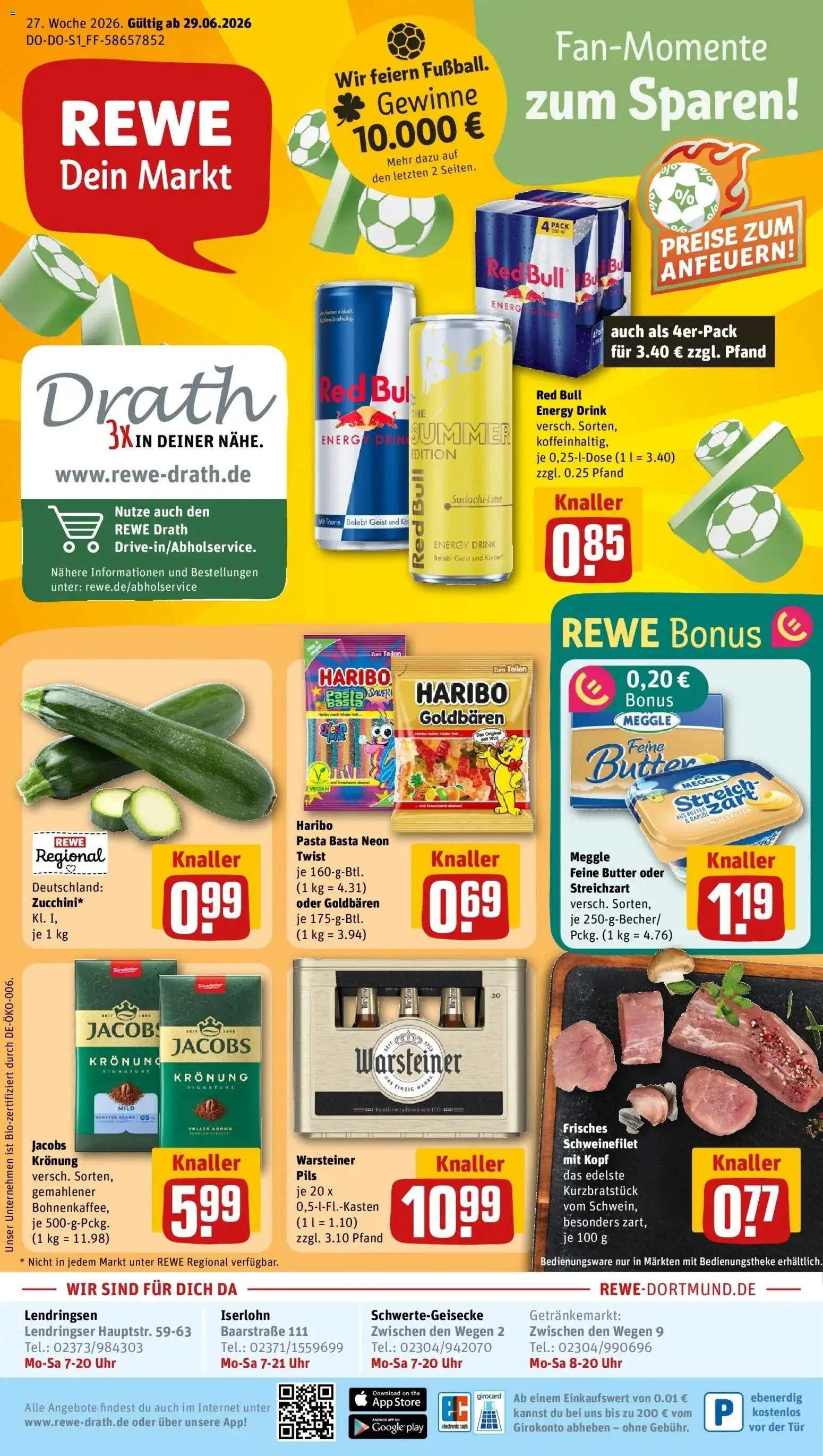 Vorschau von dem Prospekt des Geschäftes Rewe, gültig ab dem 29.06.2026