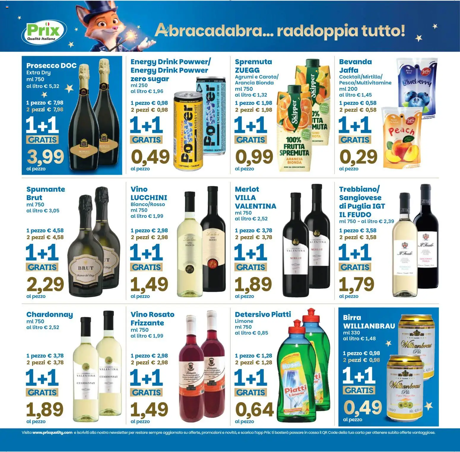 Anteprima dell'opuscolo Prix volantino Ghedi dal negozio Prix valido da 01/09/2026 - Birra, Limone, Piatti, Prosecco, Frutta, Arancia, Agrumi, Spumante