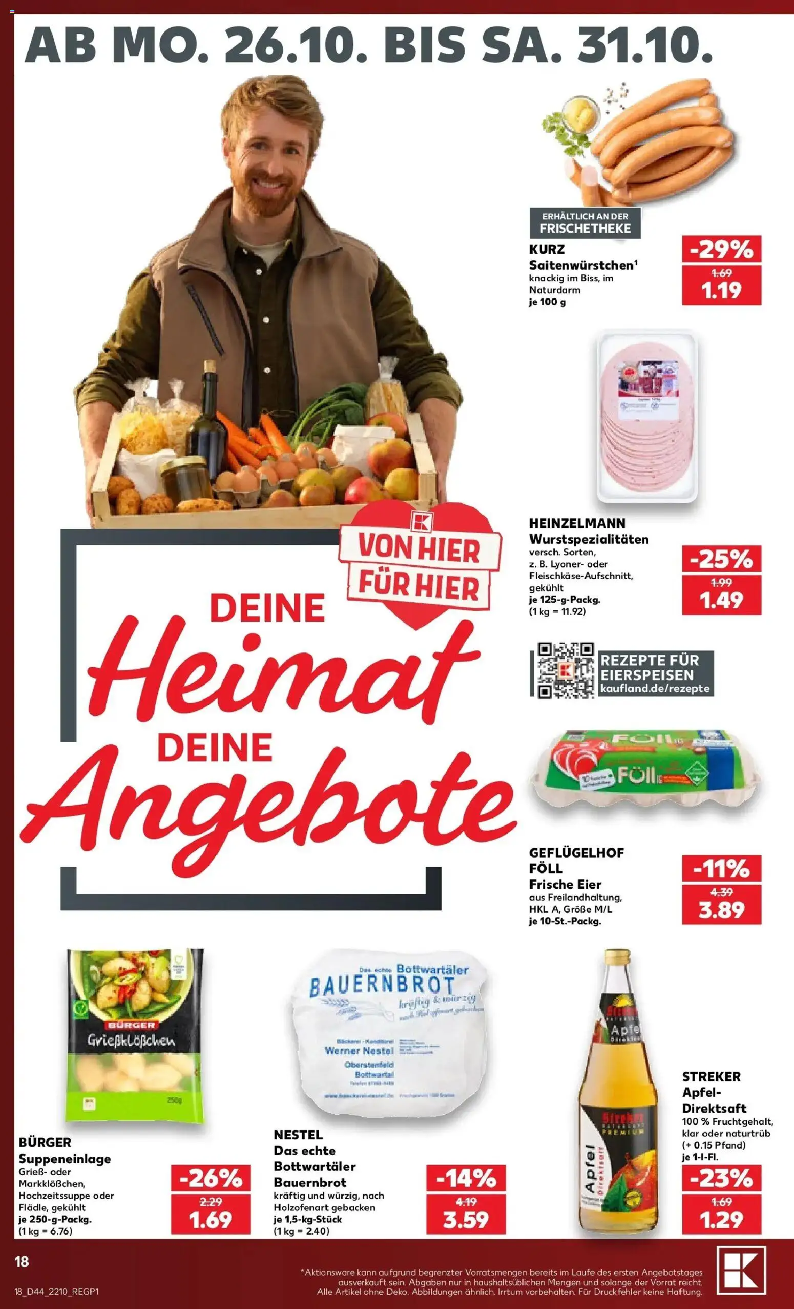 Vorschau von dem Prospekt des Geschäftes Kaufland, gültig ab dem 26.10.2026