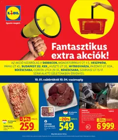 Lidl - Lidl Debrecen, Veszprém, Budapest, Nyíregyháza, Békéscsaba megtekintése, amely érvényes 2026.10.01.-től