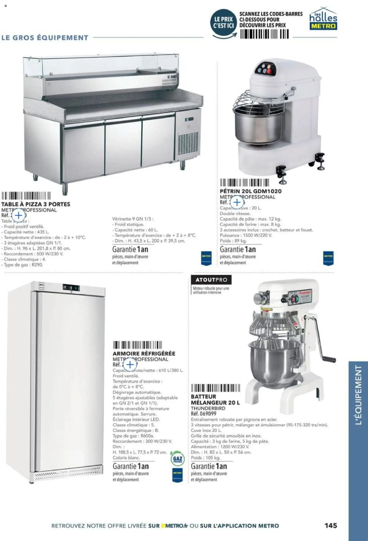 Prévisualisation de METRO - Guide Italie du magasin METRO formulaire valide 28/05/2026 - Armoire, Porte, Table, Pâte, Farine, Poids, Batteur, Portes