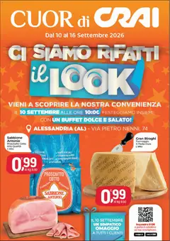 Anteprima dell'opuscolo CRAI volantino Cuor di Crai Alessandria dal negozio CRAI valido da 10/09/2026