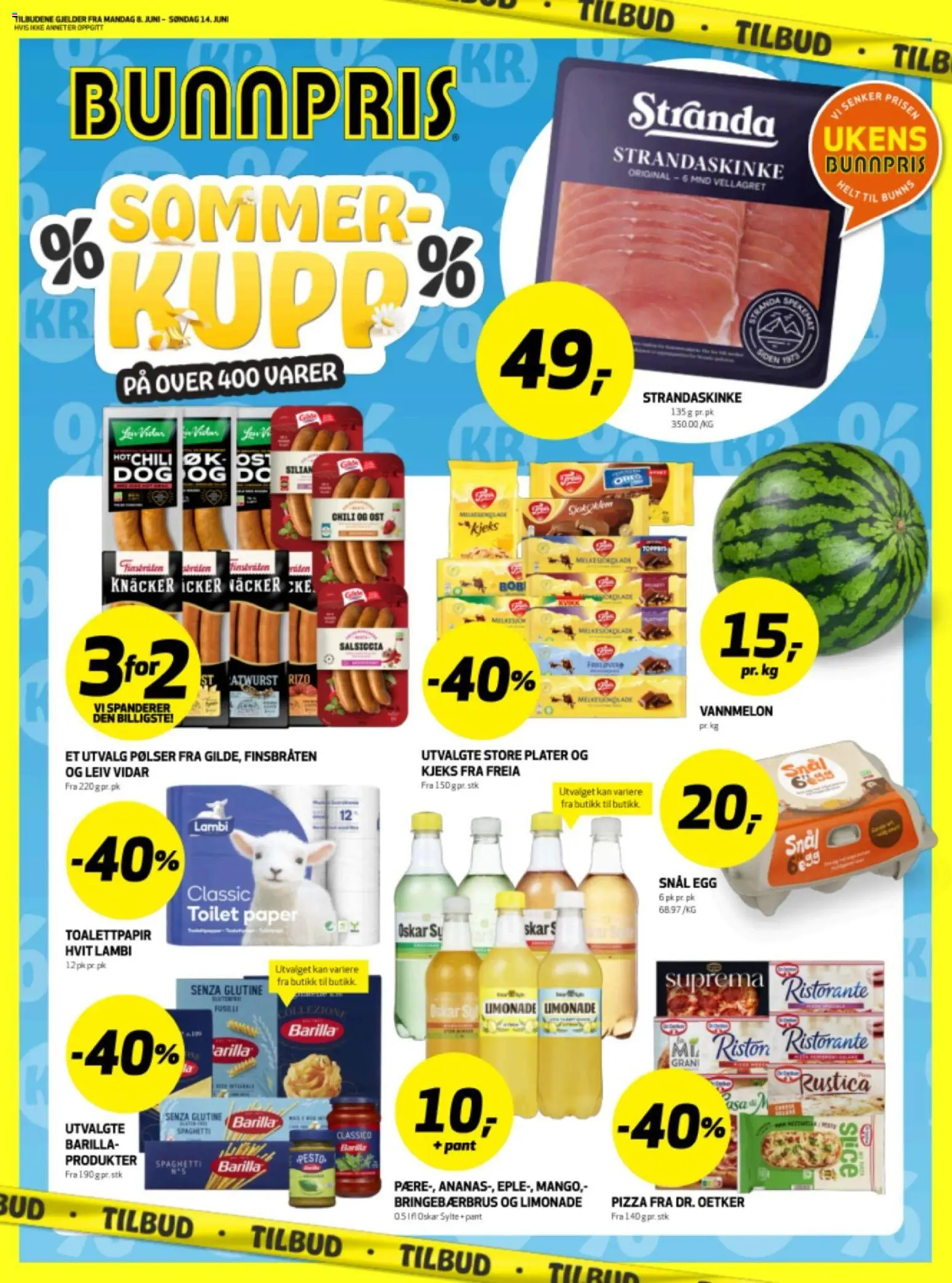 Forhåndsvis Bunnpris kundeavis fra butikk Bunnpris gyldig fra 07/06/2026