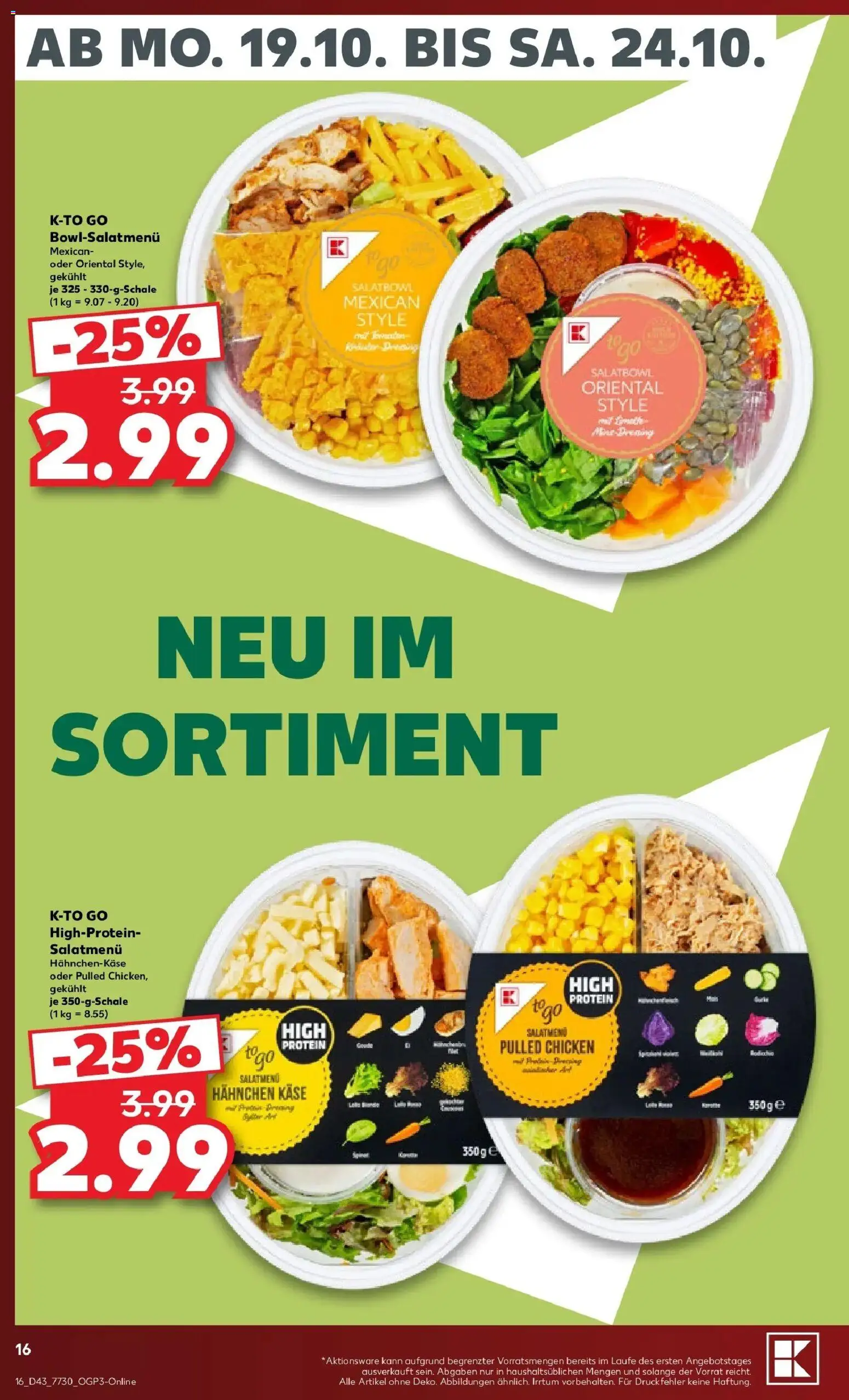 Vorschau von dem Prospekt des Geschäftes Kaufland, gültig ab dem 19.10.2026