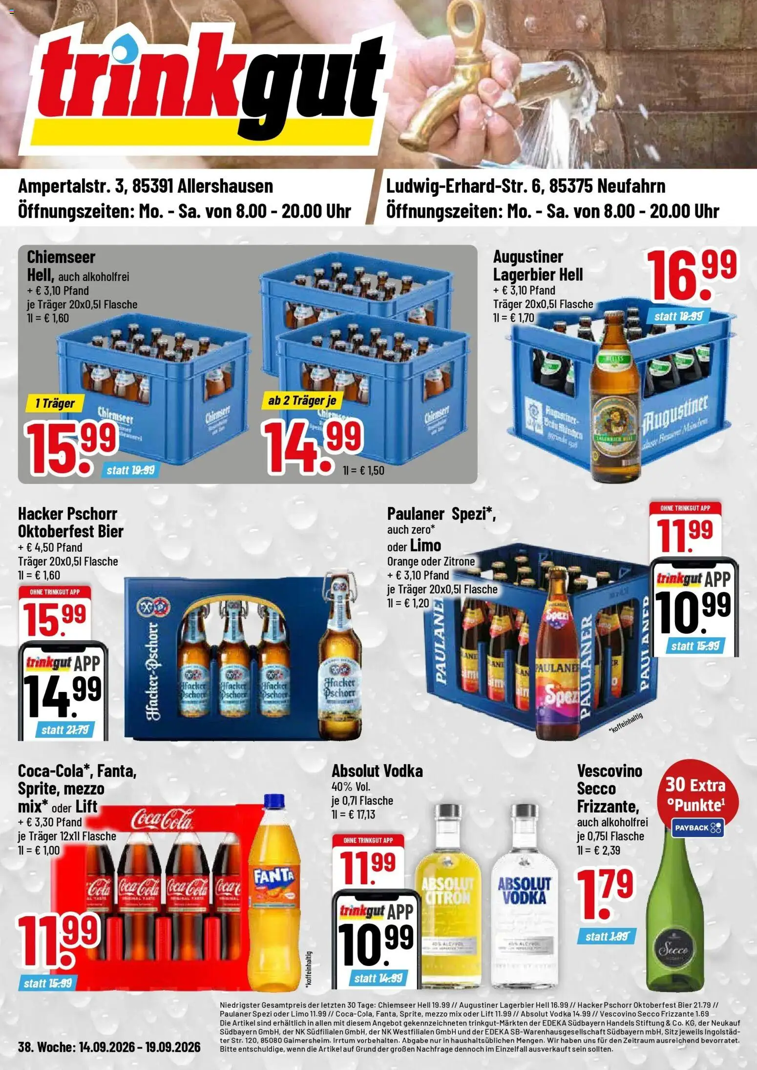 Vorschau von dem Prospekt des Geschäftes Trinkgut, gültig ab dem 14.09.2026