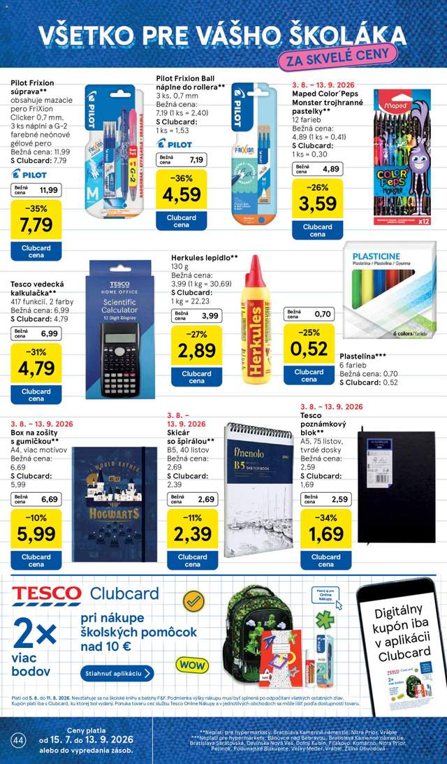 Nový Tesco leták od 05.08.