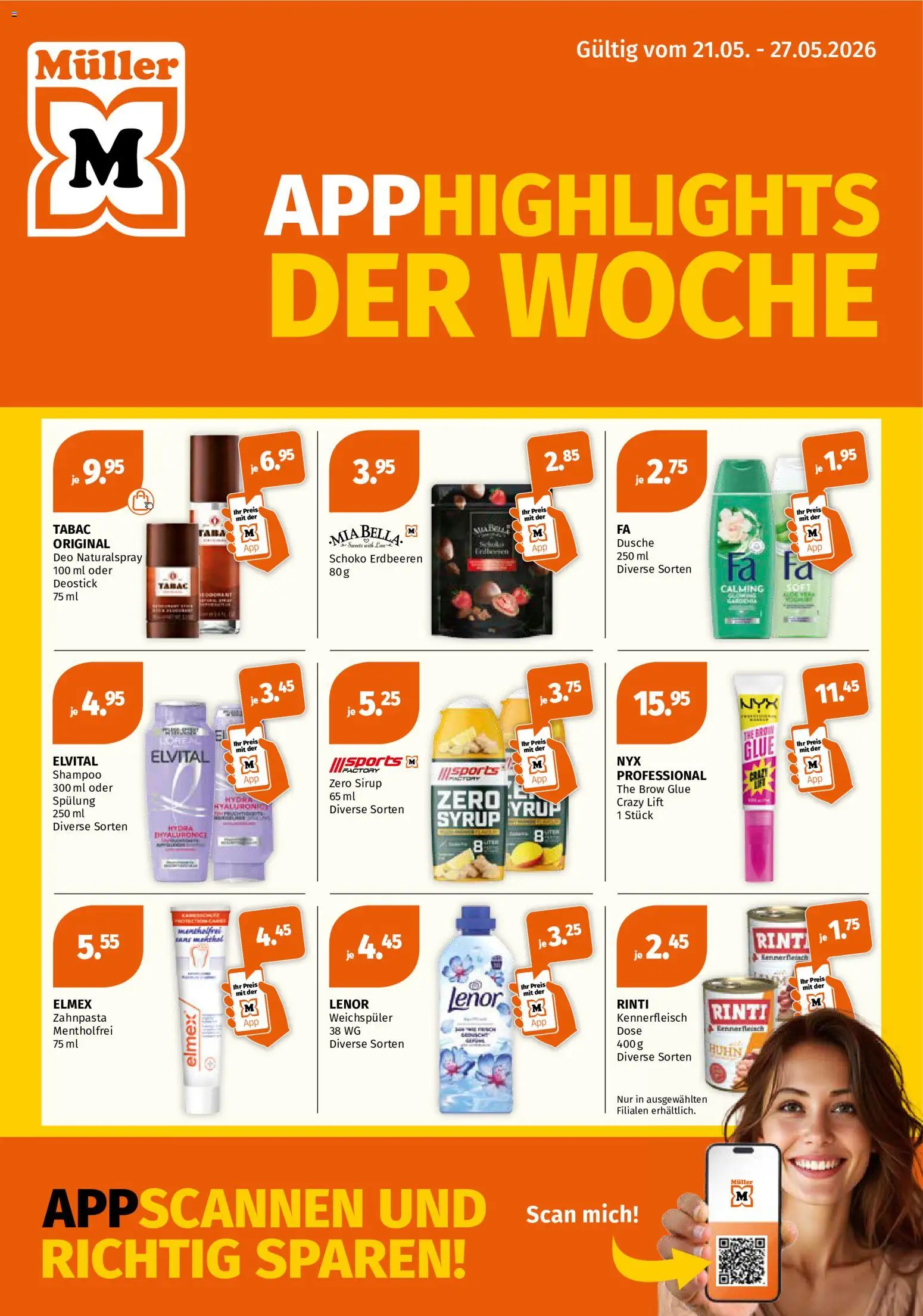 Vorschau des Merkblatts Müller aktionen vom Shop Müller gültig von 21.05.2026 bis 27.05.2026
