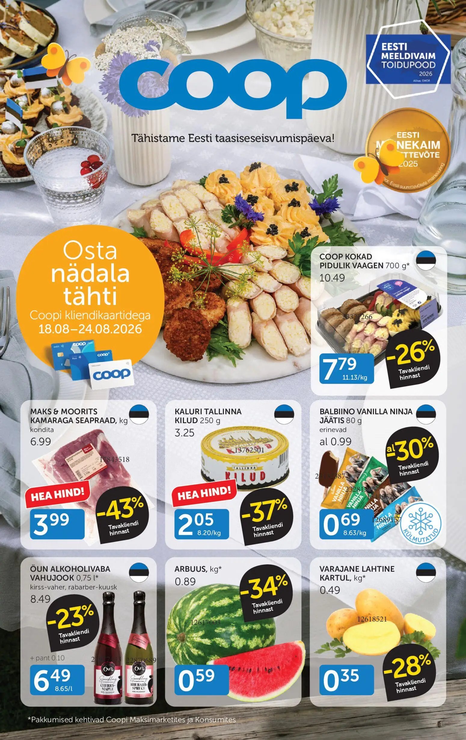 Coop kliendilehe eelvaade alates 18.08.2026