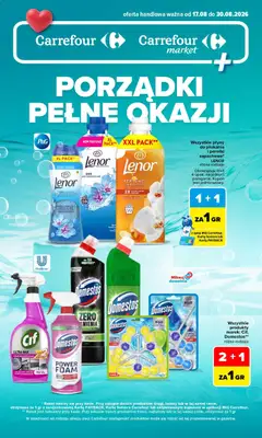 Pogląd gazetki "Carrefour gazetka - Porządki pełne okazji" ze sklepu Carrefour ważnej od 17.08.2026