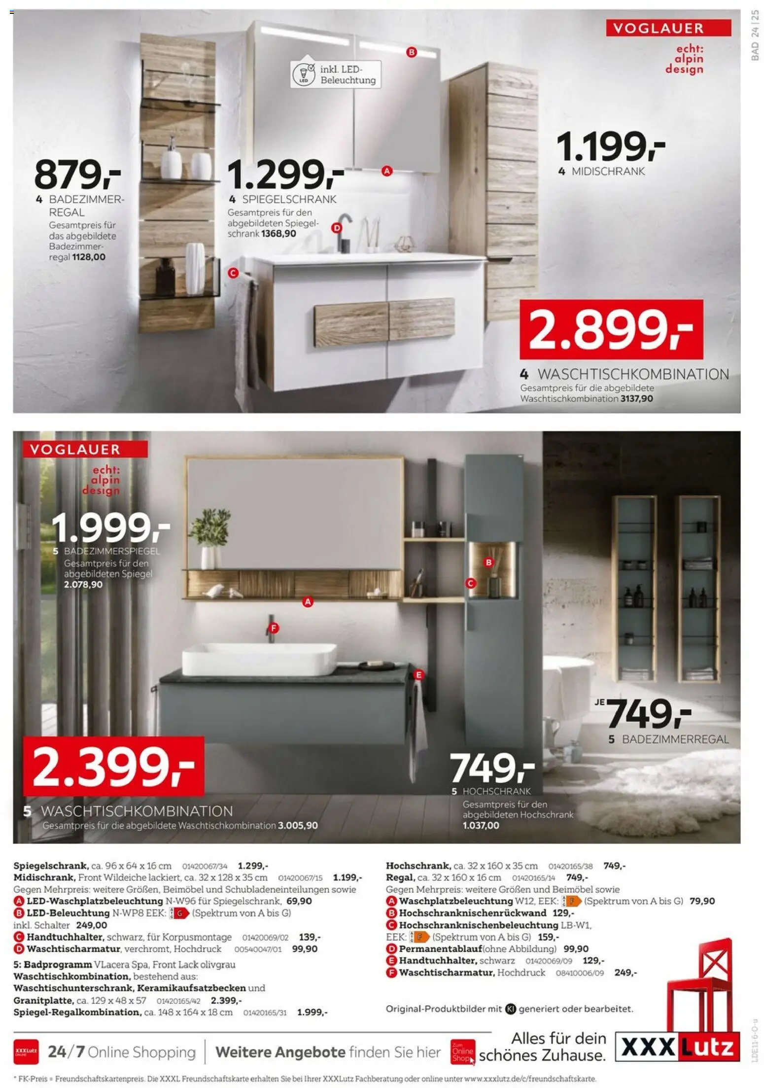 Vorschau von dem Prospekt des Geschäftes XXXLutz, gültig ab dem 24.10.2026 - Spiegel, Bad, Regal, Schrank, Spiegelschrank, Badezimmerspiegel, Hochschrank, Midischrank