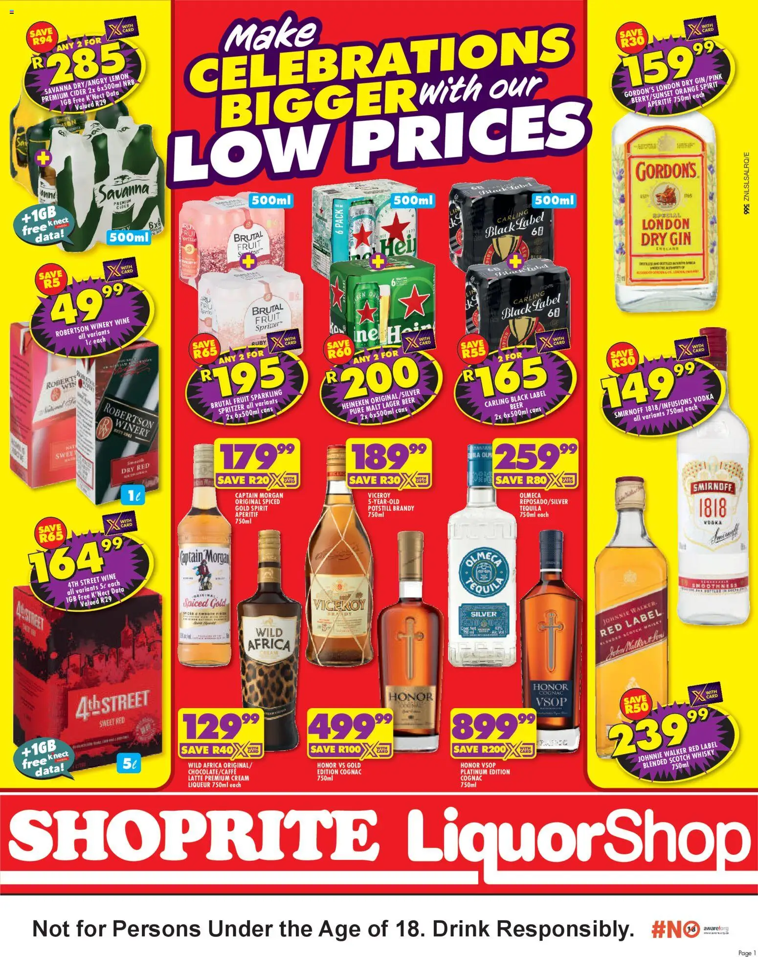 Shoprite Kwazulu-Natal - LiquorShop Easter Low Prices 25/03 - 09/04/2026