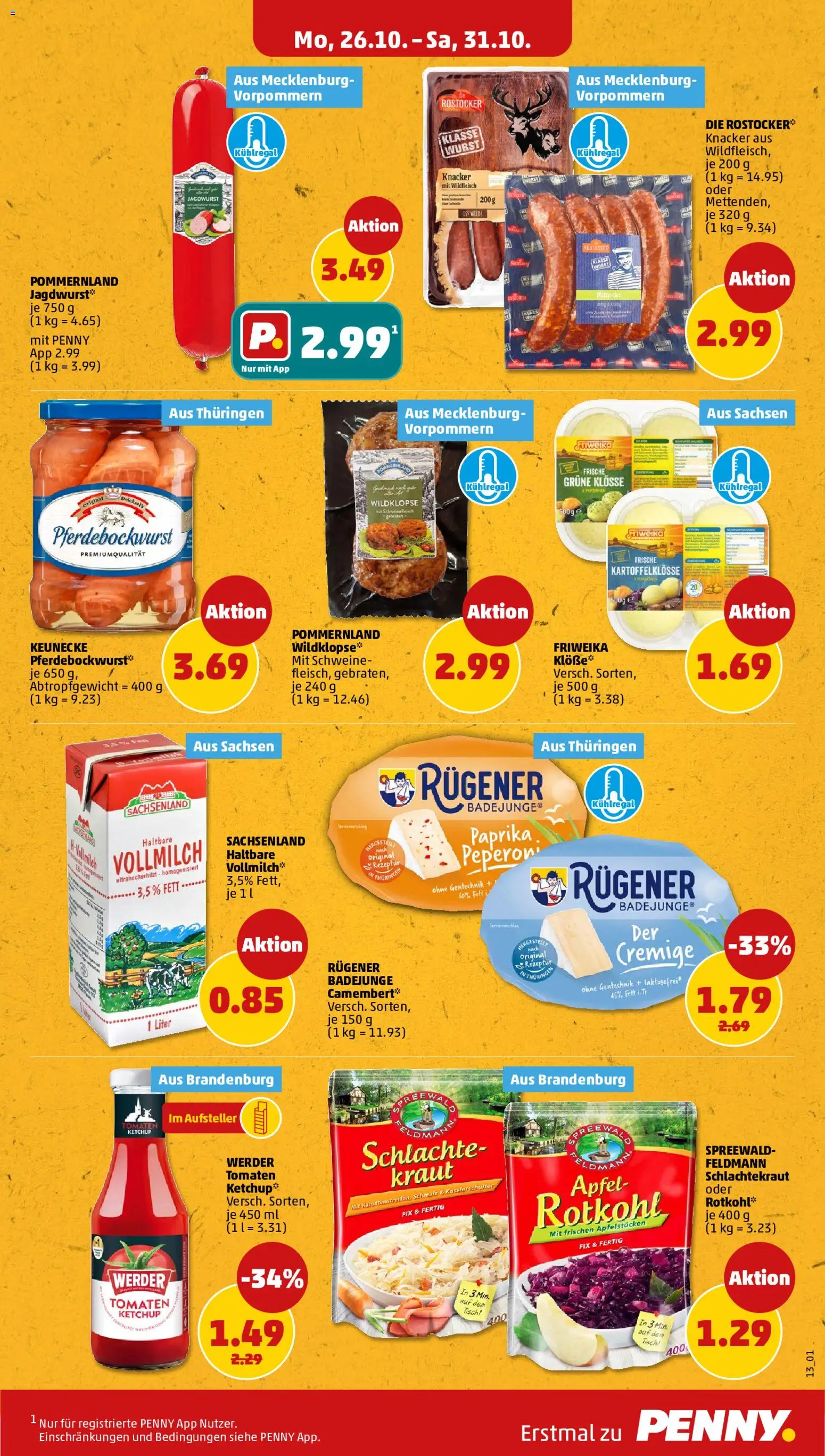 Vorschau von dem Prospekt des Geschäftes Penny, gültig ab dem 26.10.2026