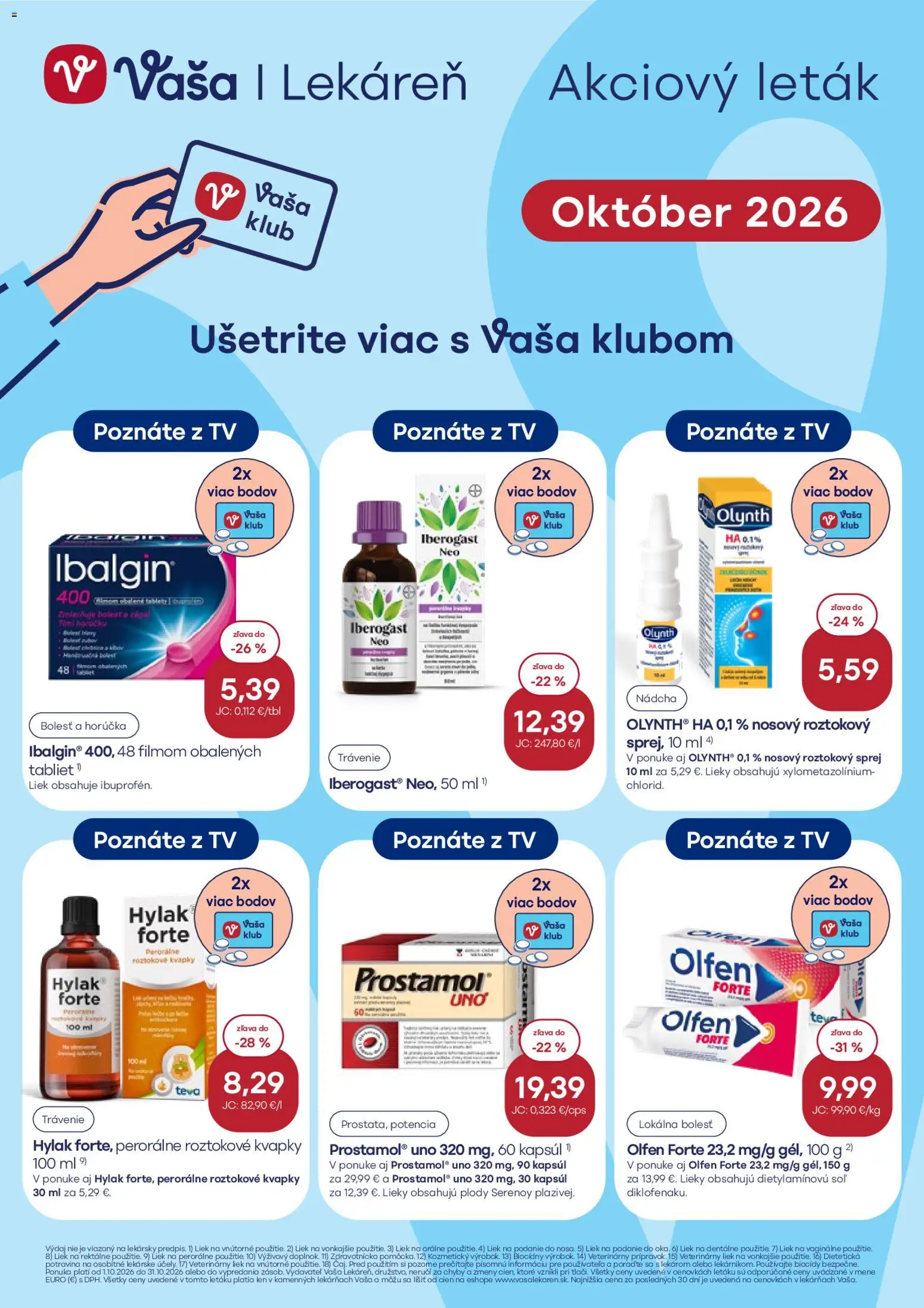 Náhľad Vaša lekáreň letáku platného od 01.10.2026 - Tv, Soľ