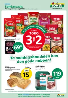 Forhåndsvis Joker kundeavis fra butikk Joker gyldig fra 27/09/2026