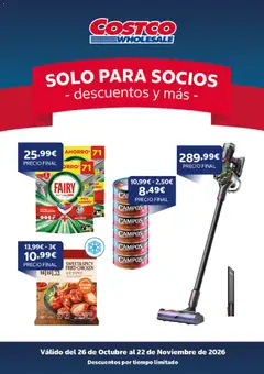 Vista previa del folleto de la tienda Costco válido desde el 26/10/2026 
