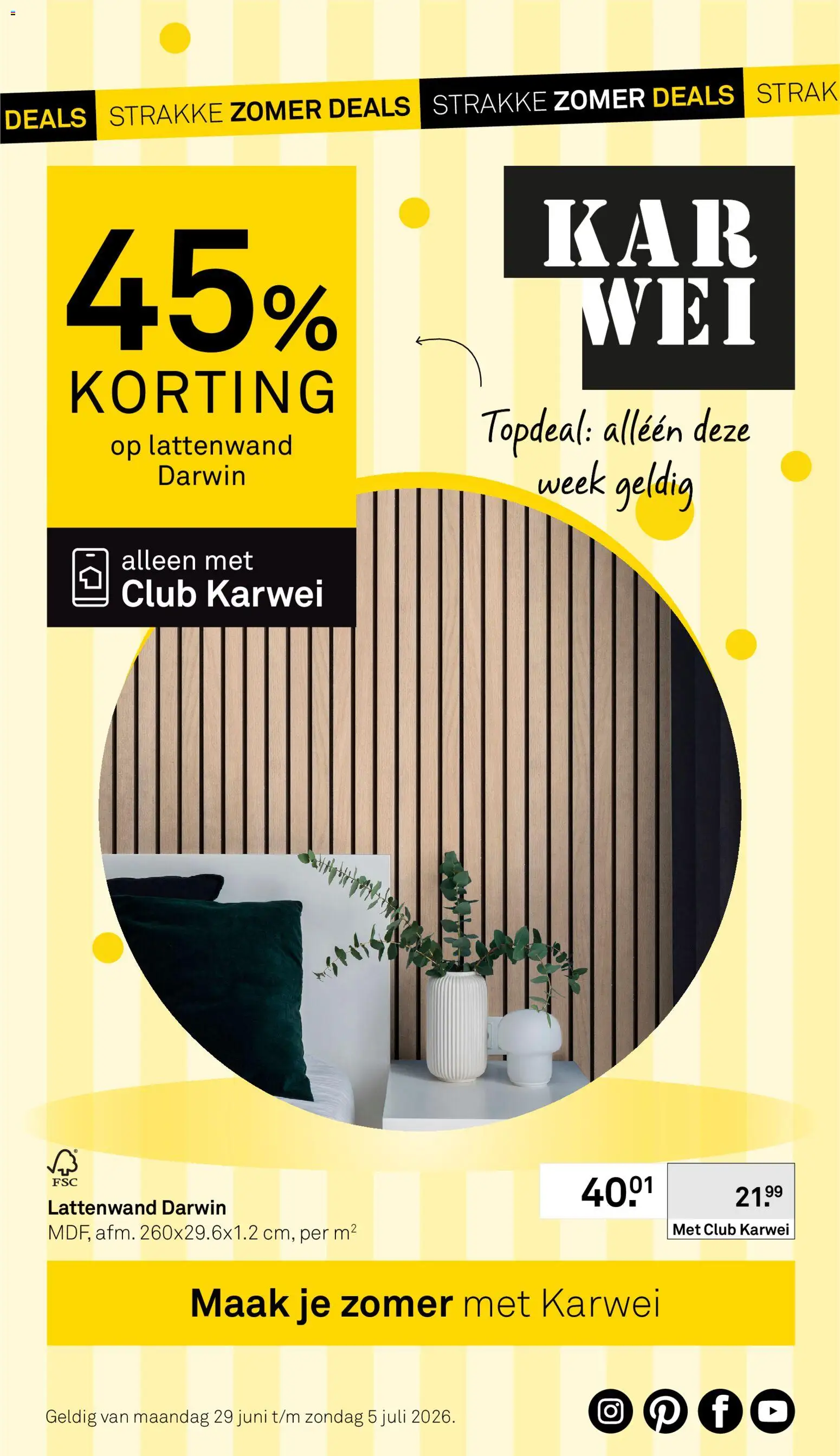 Voorbeeld van KARWEI folder van winkel KARWEI geldig vanaf 29-06-2026