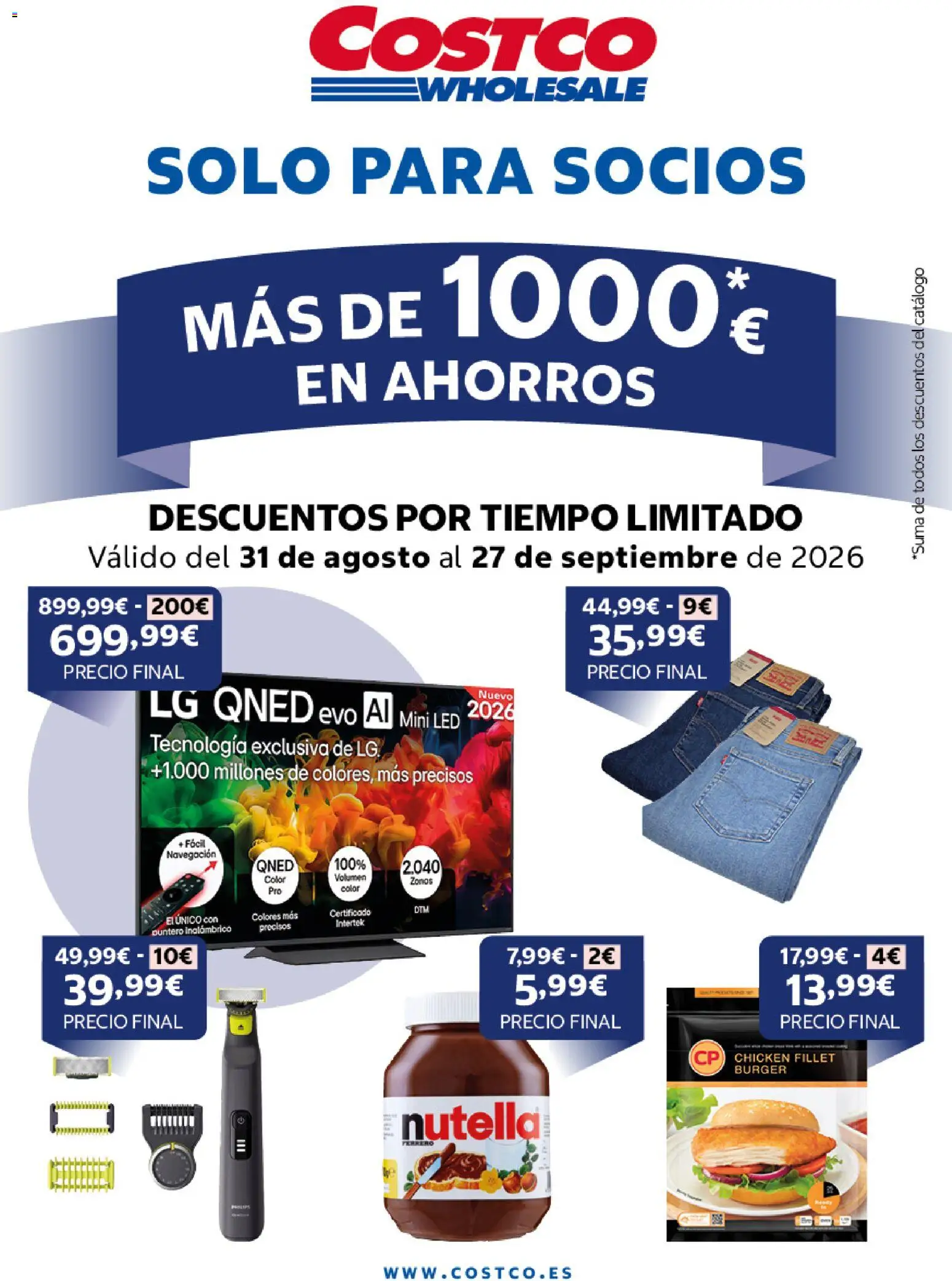 Vista previa del folleto de la tienda Costco válido desde el 31/08/2026 