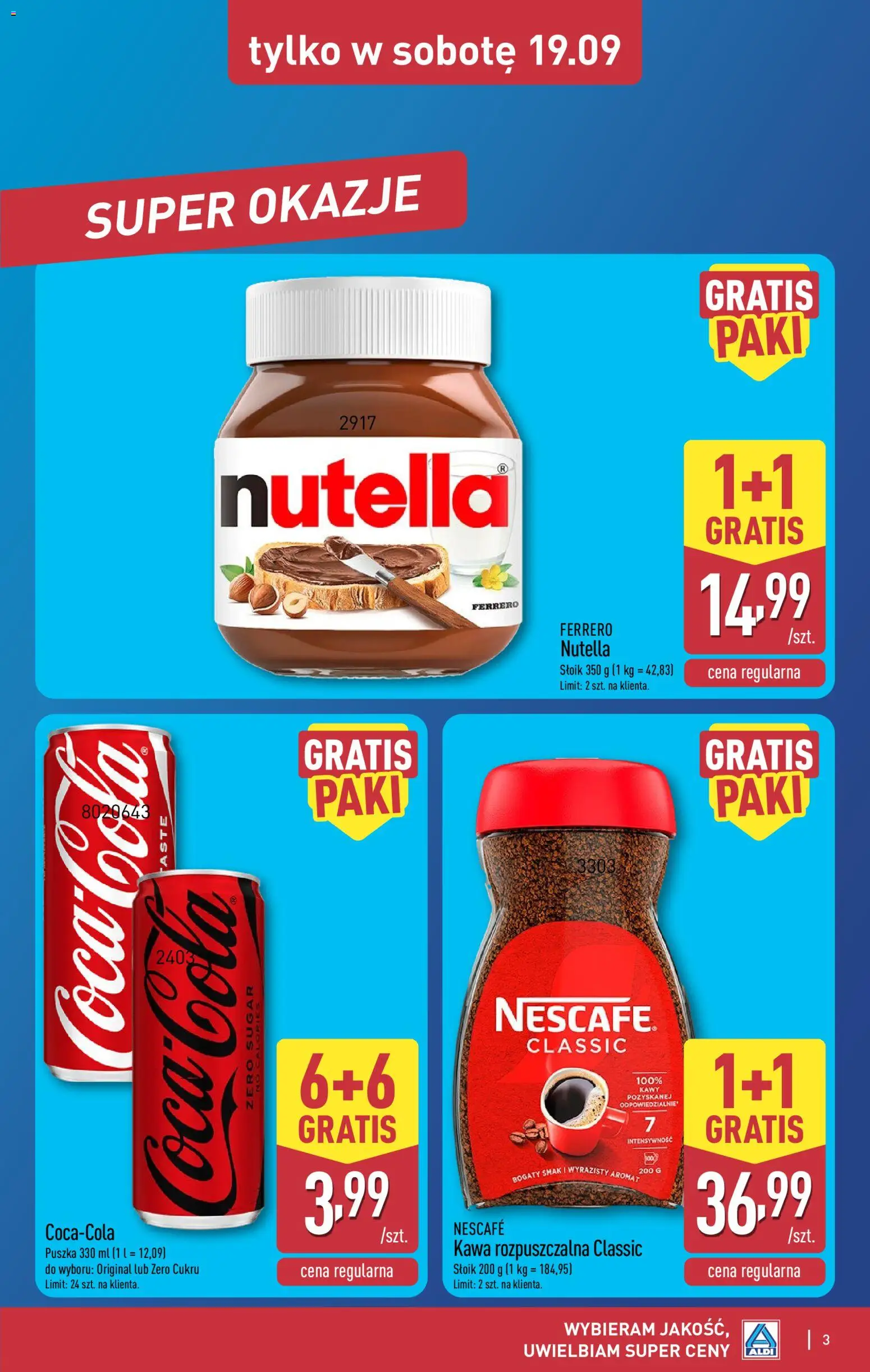 Pogląd gazetki "Aldi gazetka - Oferta weekendowa" ze sklepu Aldi ważnej od 17.09.2026