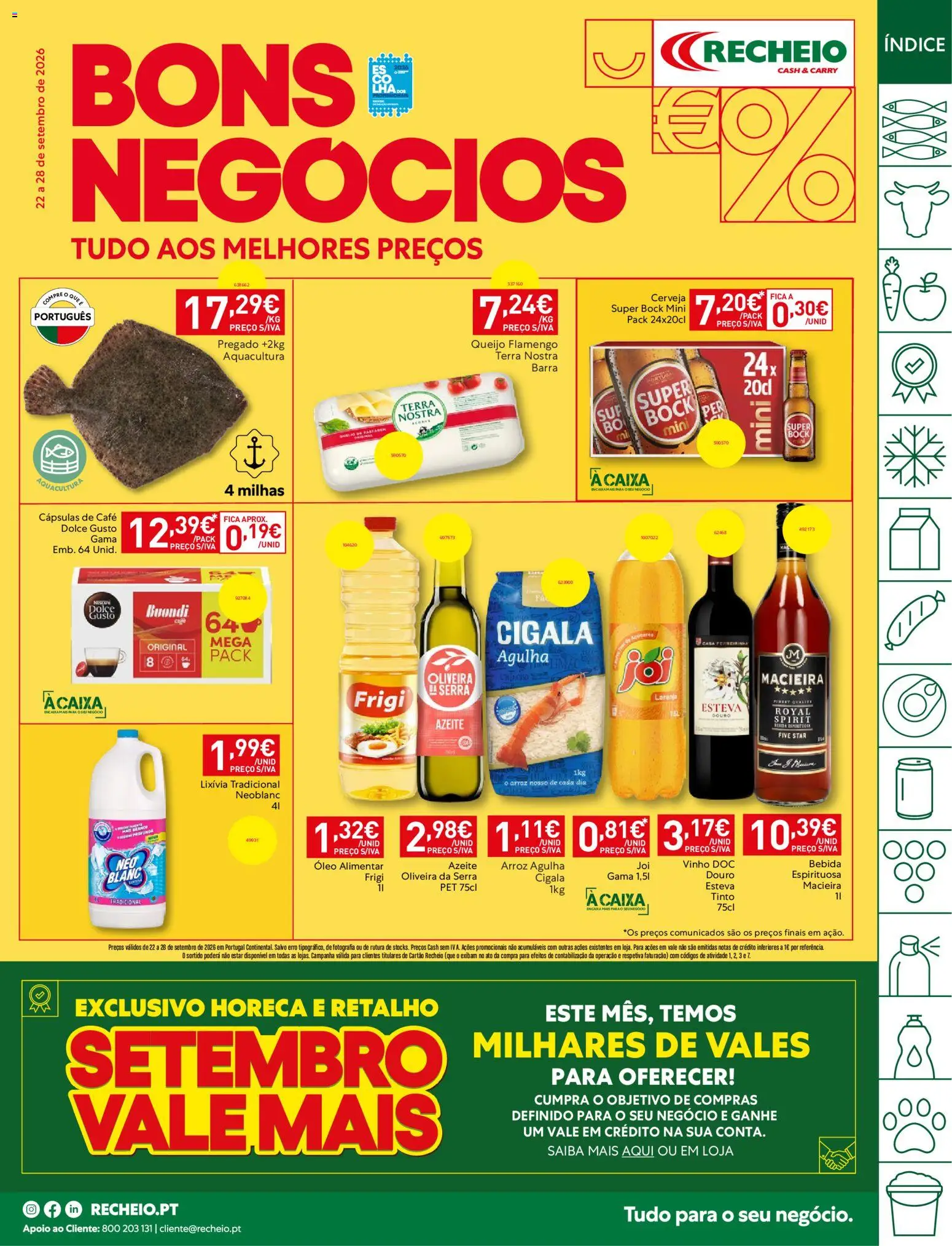 Pré-visualização do folheto da loja Recheio válida a partir de 22/09/2026