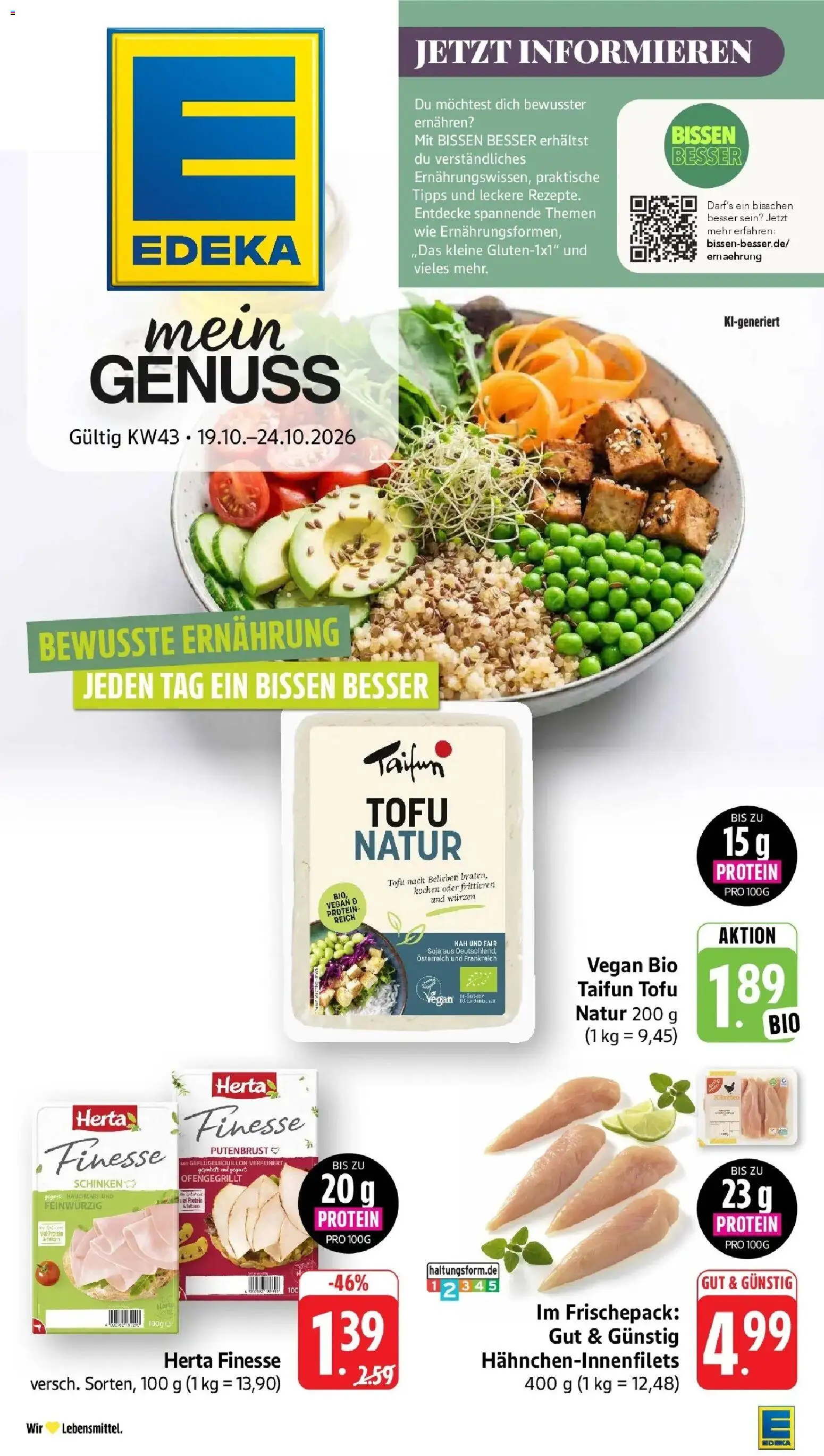 Vorschau von dem Prospekt des Geschäftes Edeka, gültig ab dem 19.10.2026