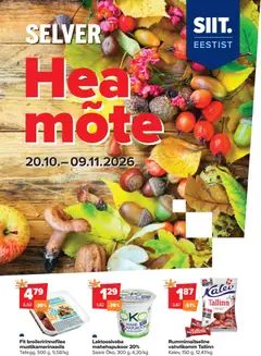 Selver kliendilehe eelvaade alates 20.10.2026