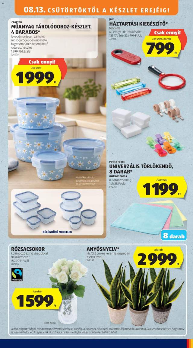 Új Aldi akciós újság 08.13.