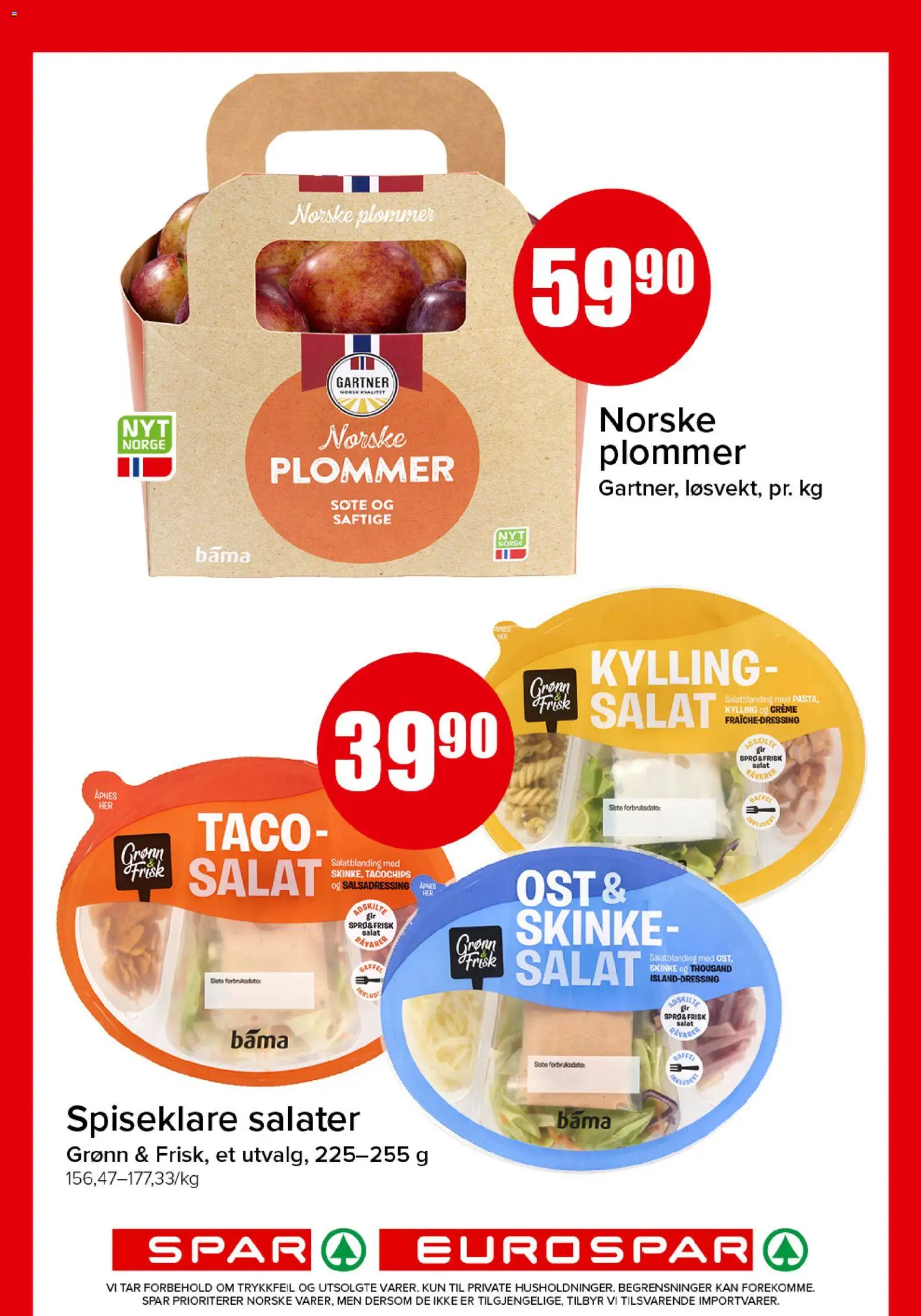 Forhåndsvis Spar kundeavis fra butikk Spar gyldig fra 24/08/2026