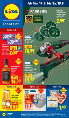 Vorschau von dem Prospekt des Geschäftes Lidl, gültig ab dem 14.09.2026