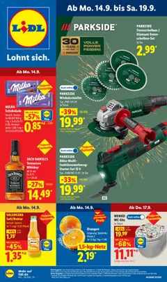 Vorschau von dem Prospekt des Geschäftes Lidl, gültig ab dem 14.09.2026
