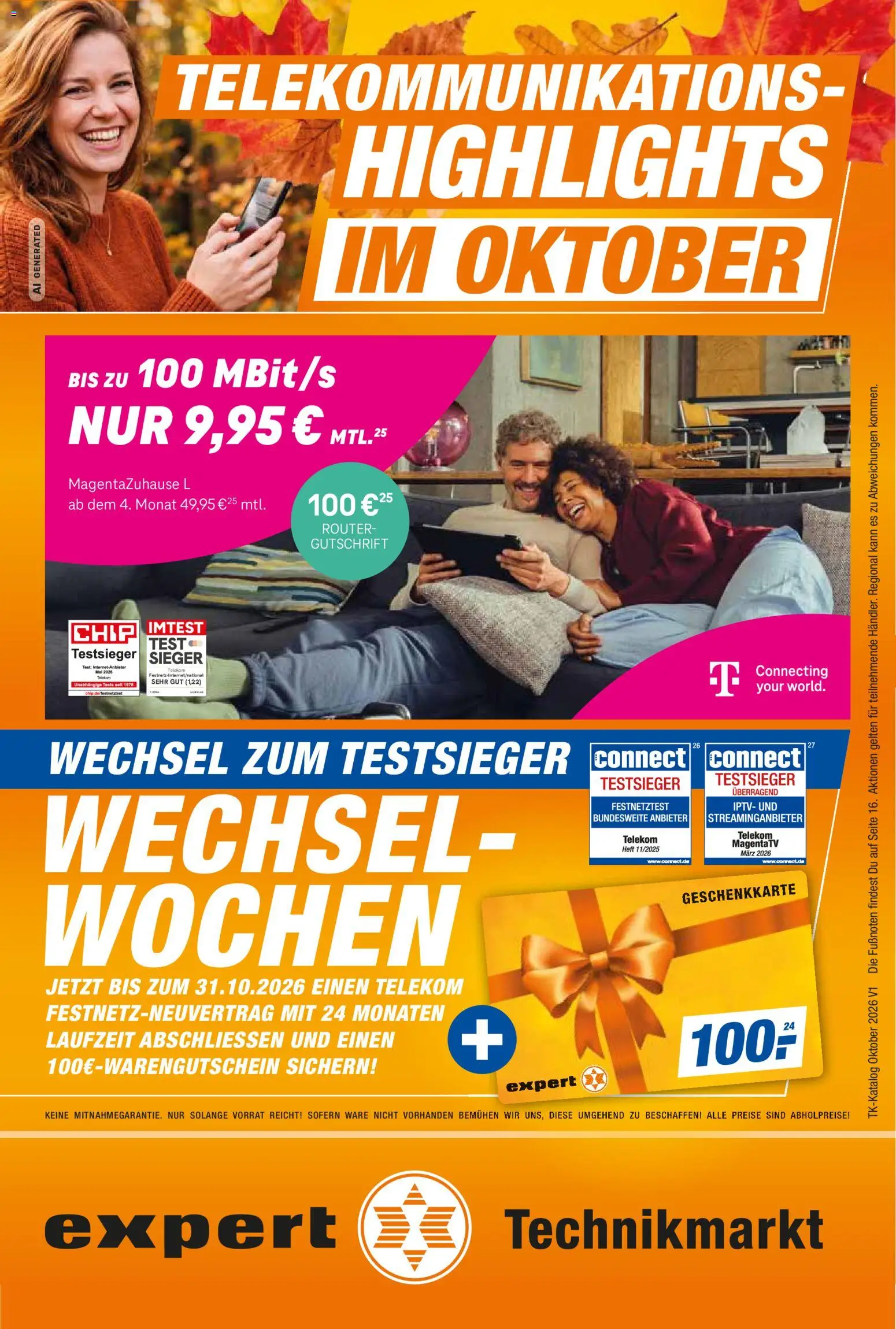 Vorschau von dem Prospekt des Geschäftes Expert, gültig ab dem 01.10.2026