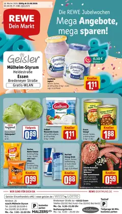 Vorschau von dem Prospekt des Geschäftes Rewe, gültig ab dem 21.09.2026