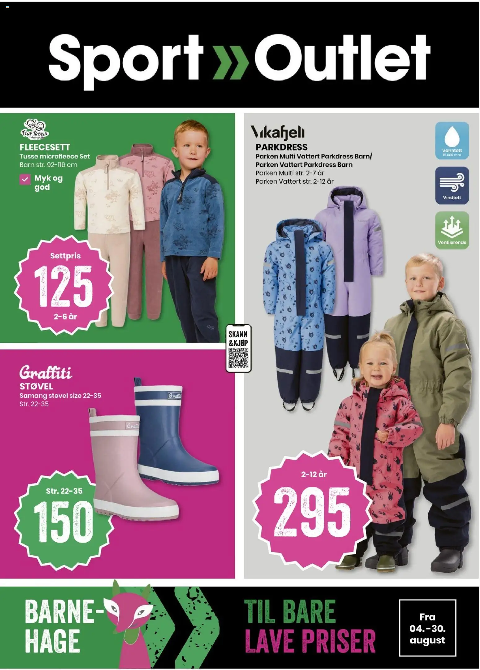 Forhåndsvis Sport Outlet kundeavis fra butikk Sport Outlet gyldig fra 04/08/2026