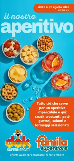Anteprima dell'opuscolo DOK volantino Aperitivo dal negozio DOK valido da 08/08/2026