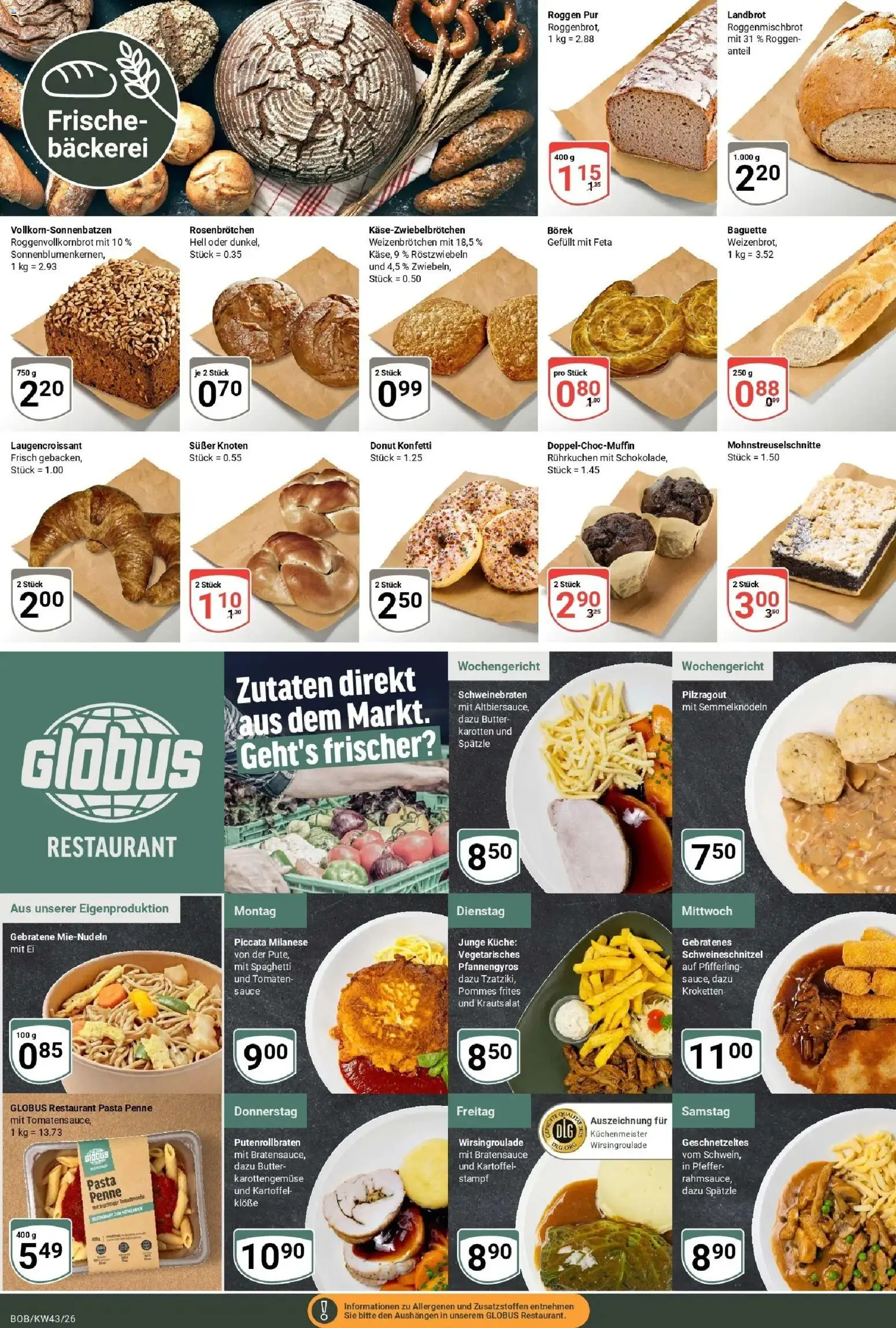 Vorschau von dem Prospekt des Geschäftes Globus, gültig ab dem 19.10.2026