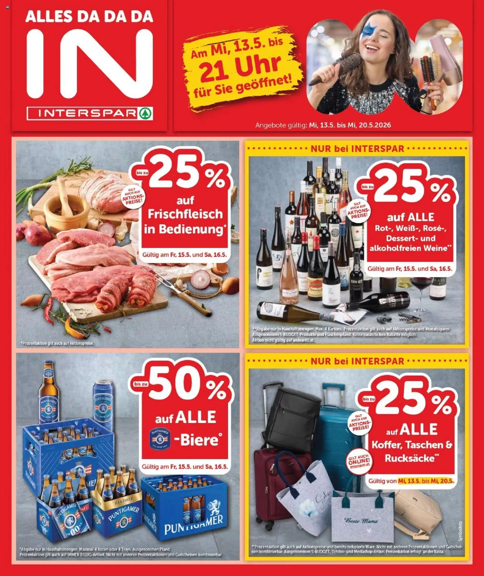 Vorschau der Angebote: Interspar Interspar Flugblatt - Burgenland Sued gültig ab 13.05.2026 - Uhr