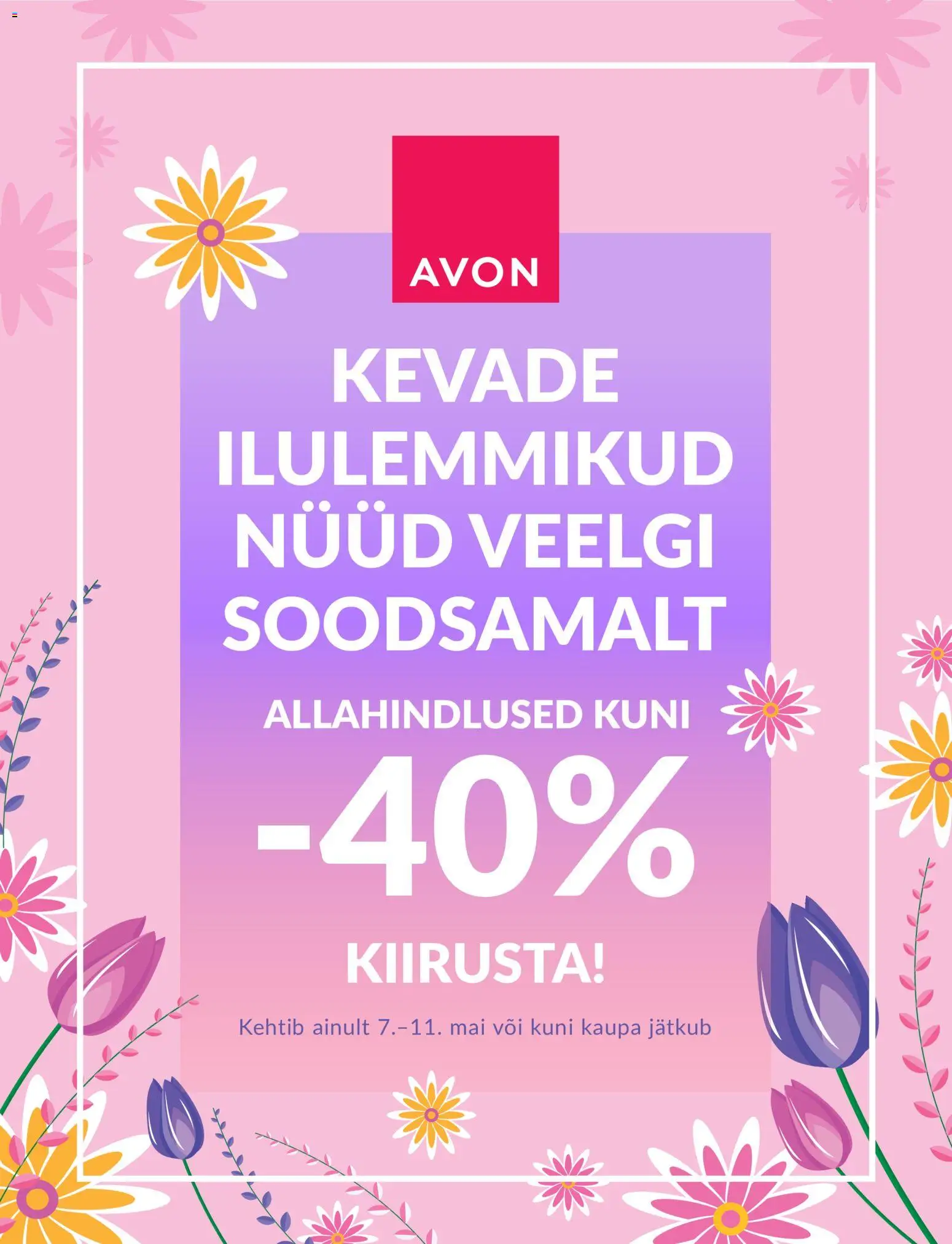 AVON kliendilehe eelvaade alates 07.05.2026