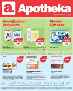 Skatīt Apotheka akciju bukletu, derīgs no 01.09.2026.