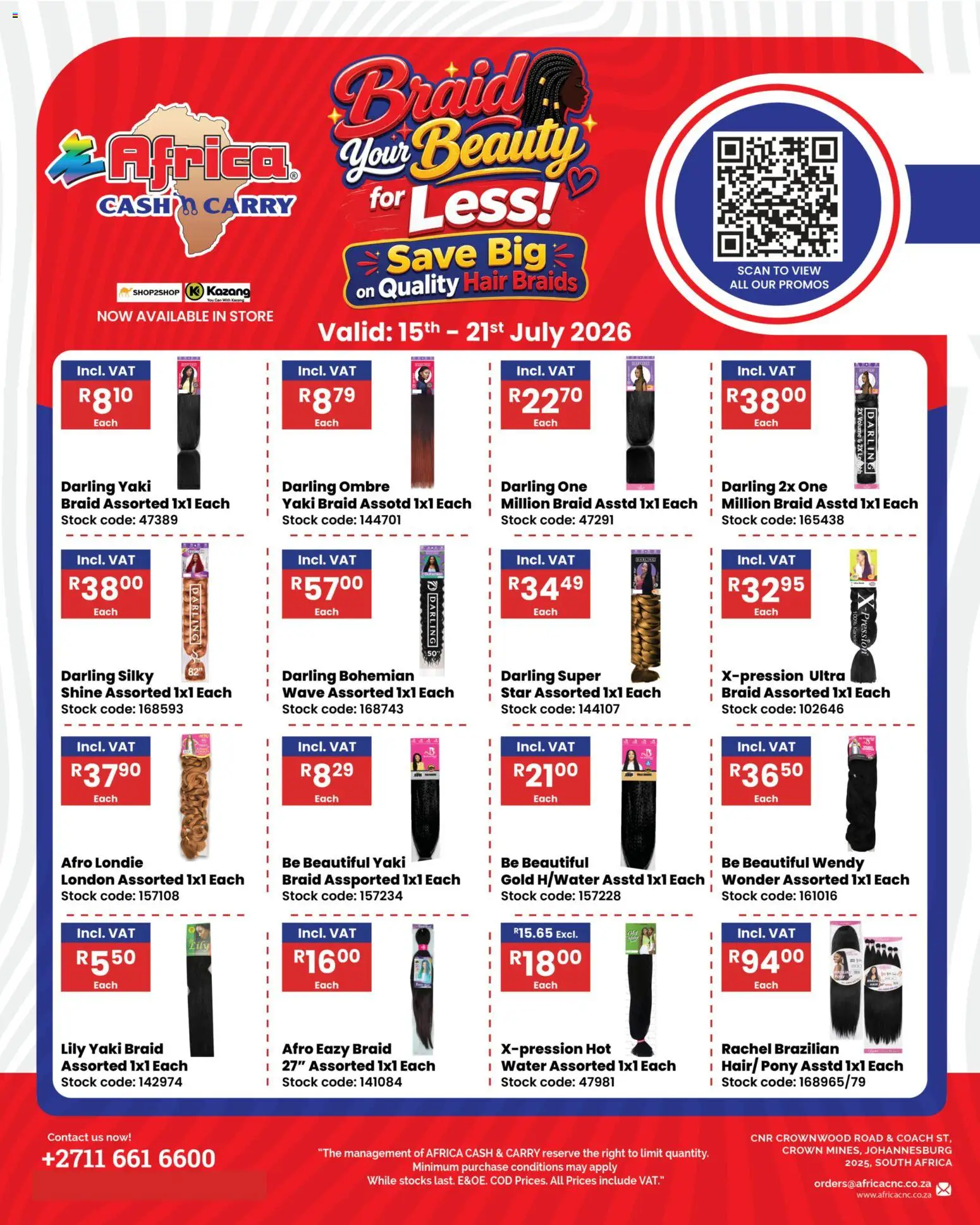 Preview of Africa Cash & Carry flyer valid from 15/07/2026