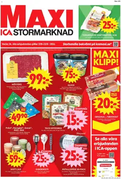 Förhandsgranska reklamblad ICA Maxi erbjudanden från butik ICA Maxi gäller från 17/08/2026