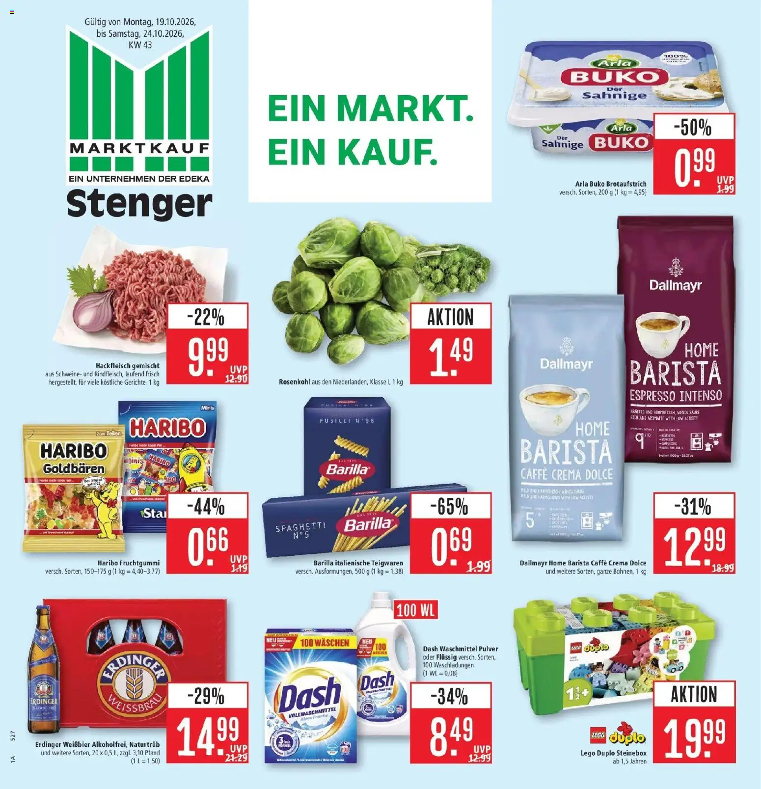 Vorschau von dem Prospekt des Geschäftes Marktkauf, gültig ab dem 19.10.2026