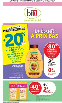 Prévisualisation de bi1 Catalogue la beaute à prix bas du magasin bi1 formulaire valide 01/09/2026