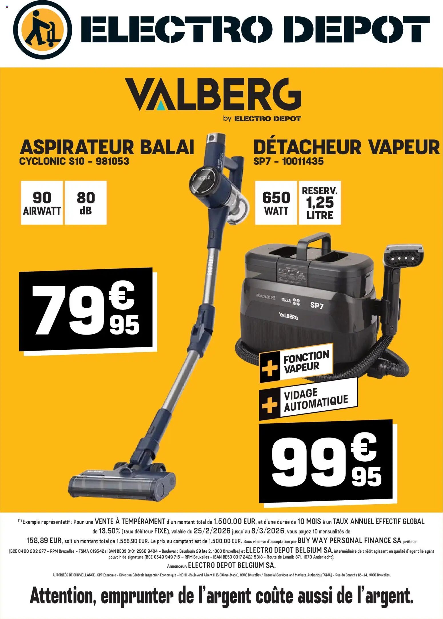 Voorbeeld van Electro Depot Publicité van winkel Electro Depot geldig vanaf 25/02/2026