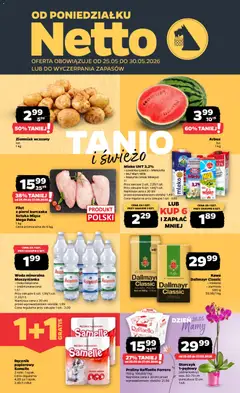 Pogląd gazetki "Netto gazetka od poniedziałku spożywcza" ze sklepu Netto ważnej od 25.05.2026